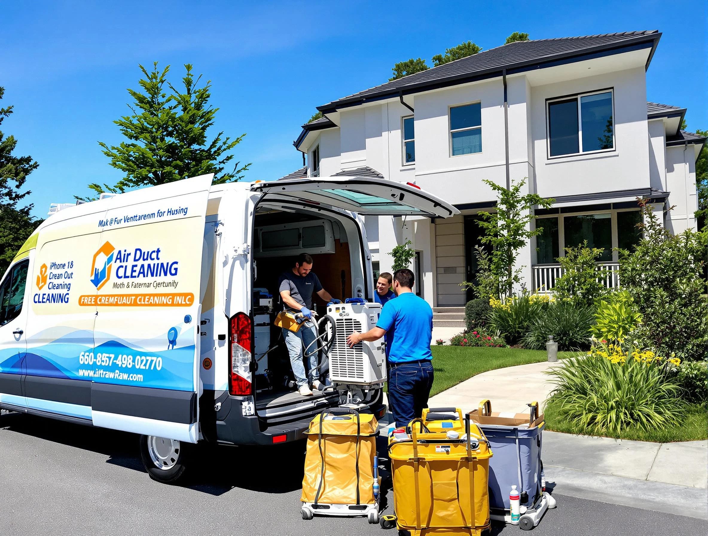 Taunton Air Duct Cleaning technician performing professional air duct cleaning in Taunton