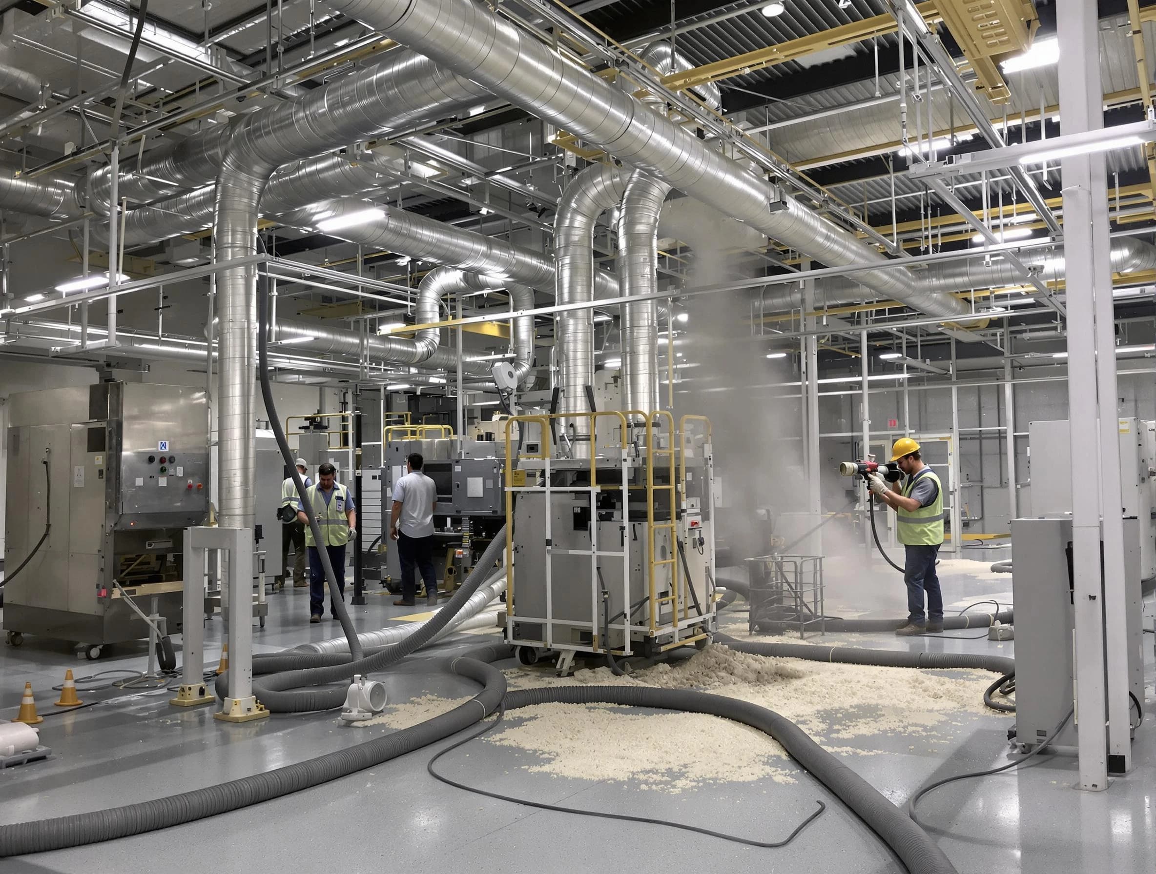 Heavy-duty industrial duct cleaning by Taunton Air Duct Cleaning in Taunton