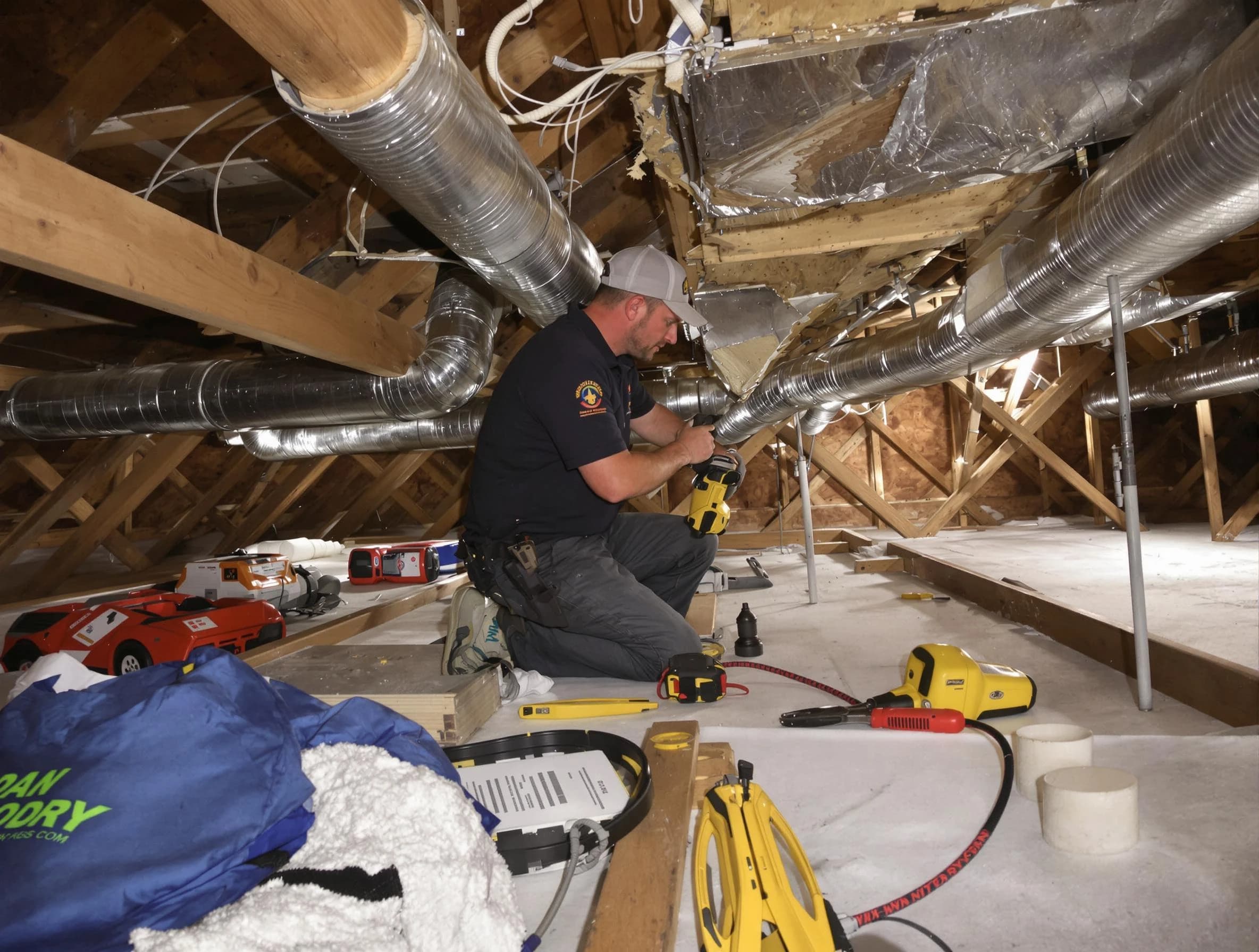Professional air duct repair by Taunton Air Duct Cleaning in Taunton