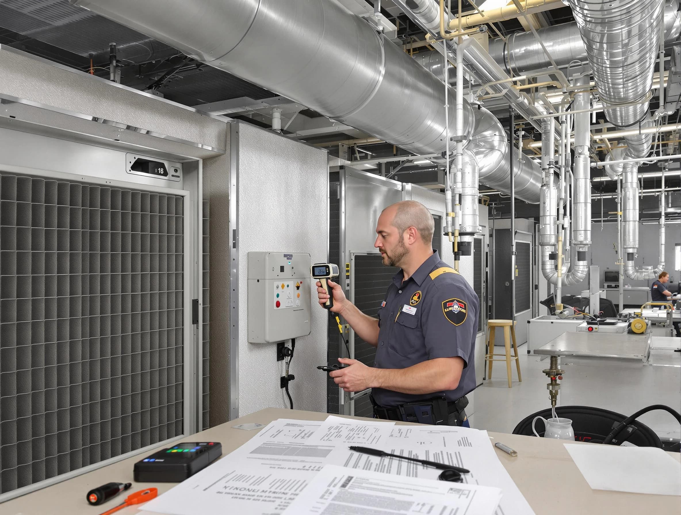 Professional filter system inspection by Taunton Air Duct Cleaning in Taunton