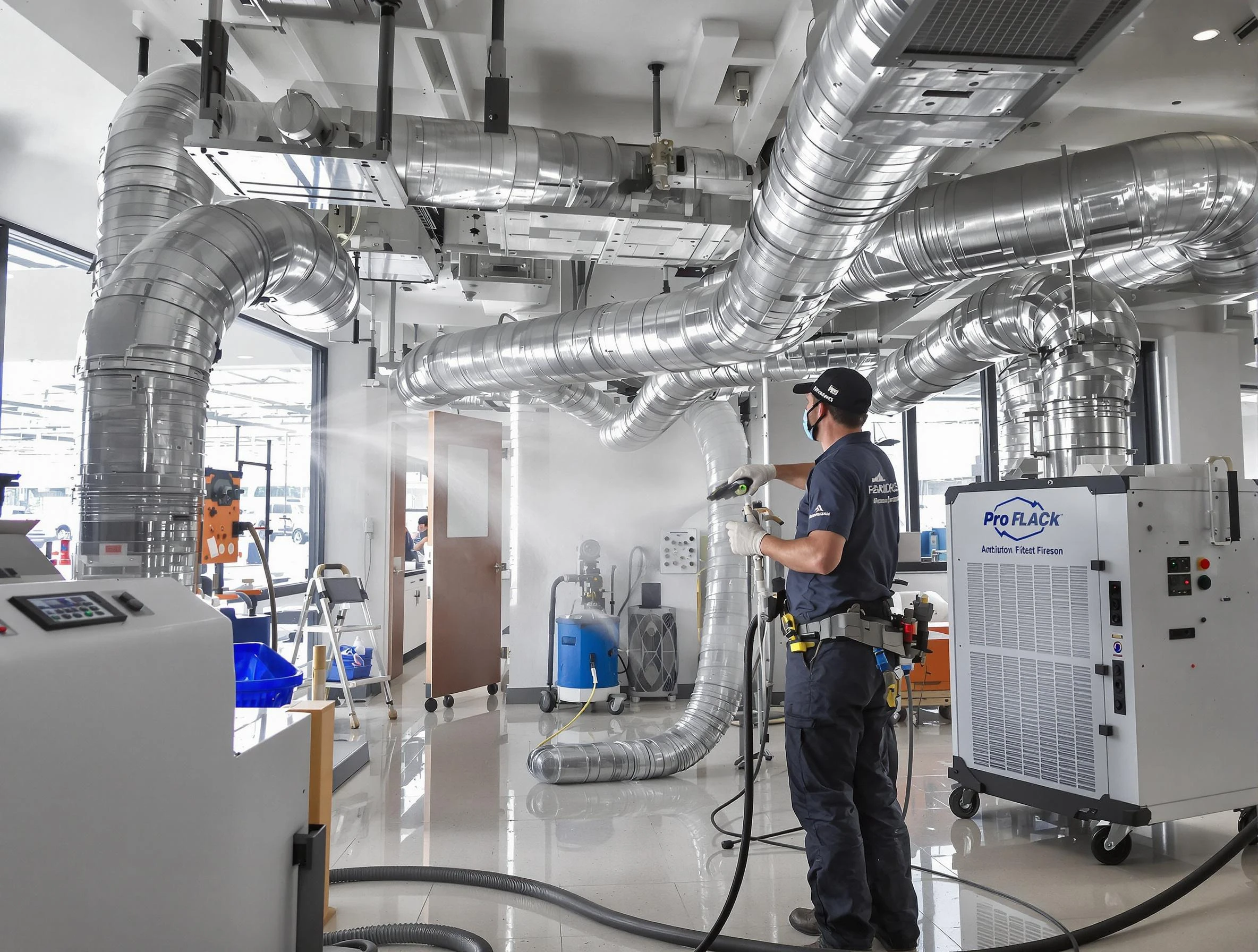 Negative Pressure Air Duct Cleaning in Taunton