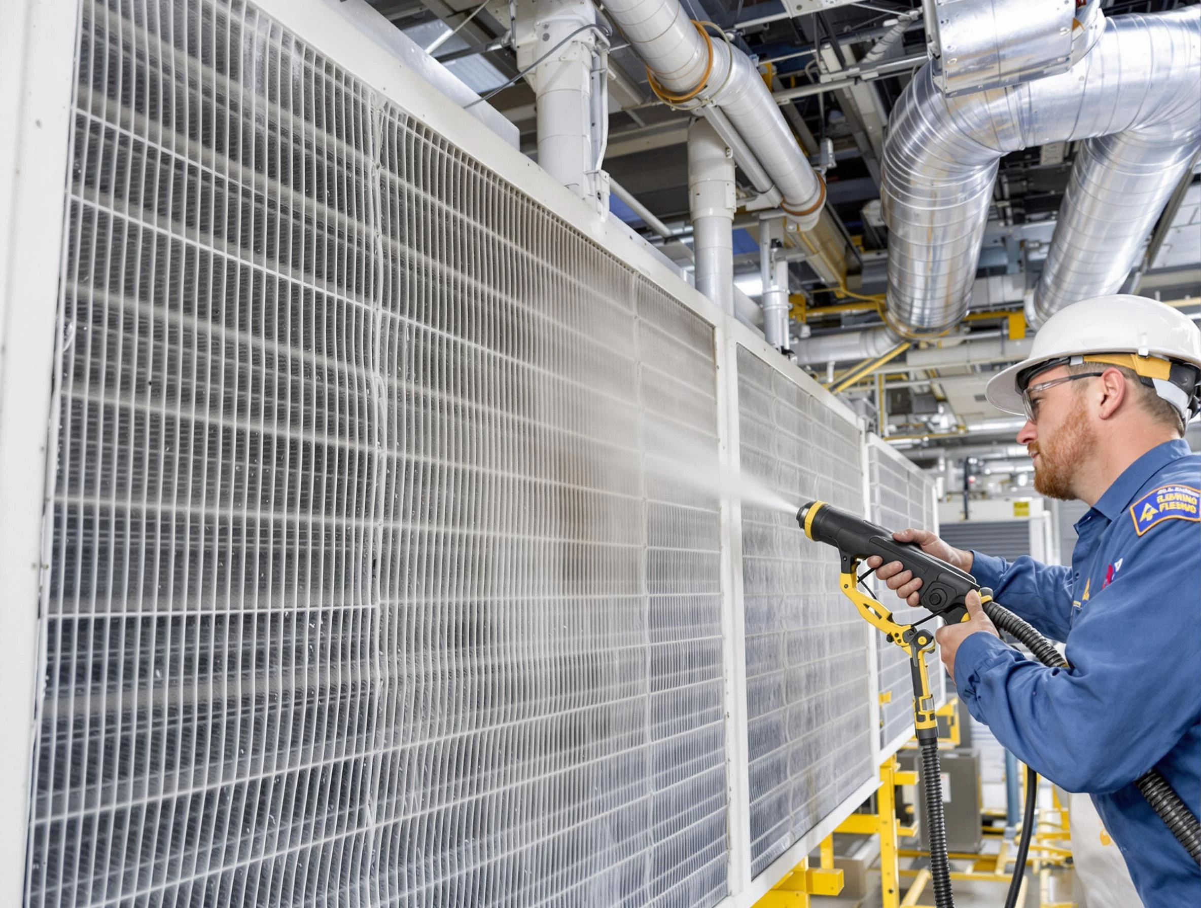 Professional commercial coil cleaning by Taunton Air Duct Cleaning in Taunton